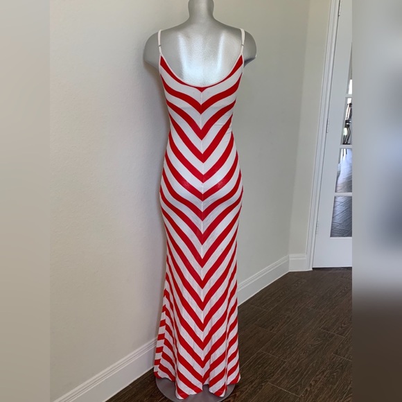 **SOLD**  Emerson Thorpe Bias Striped Maxi - Picture 6 of 8